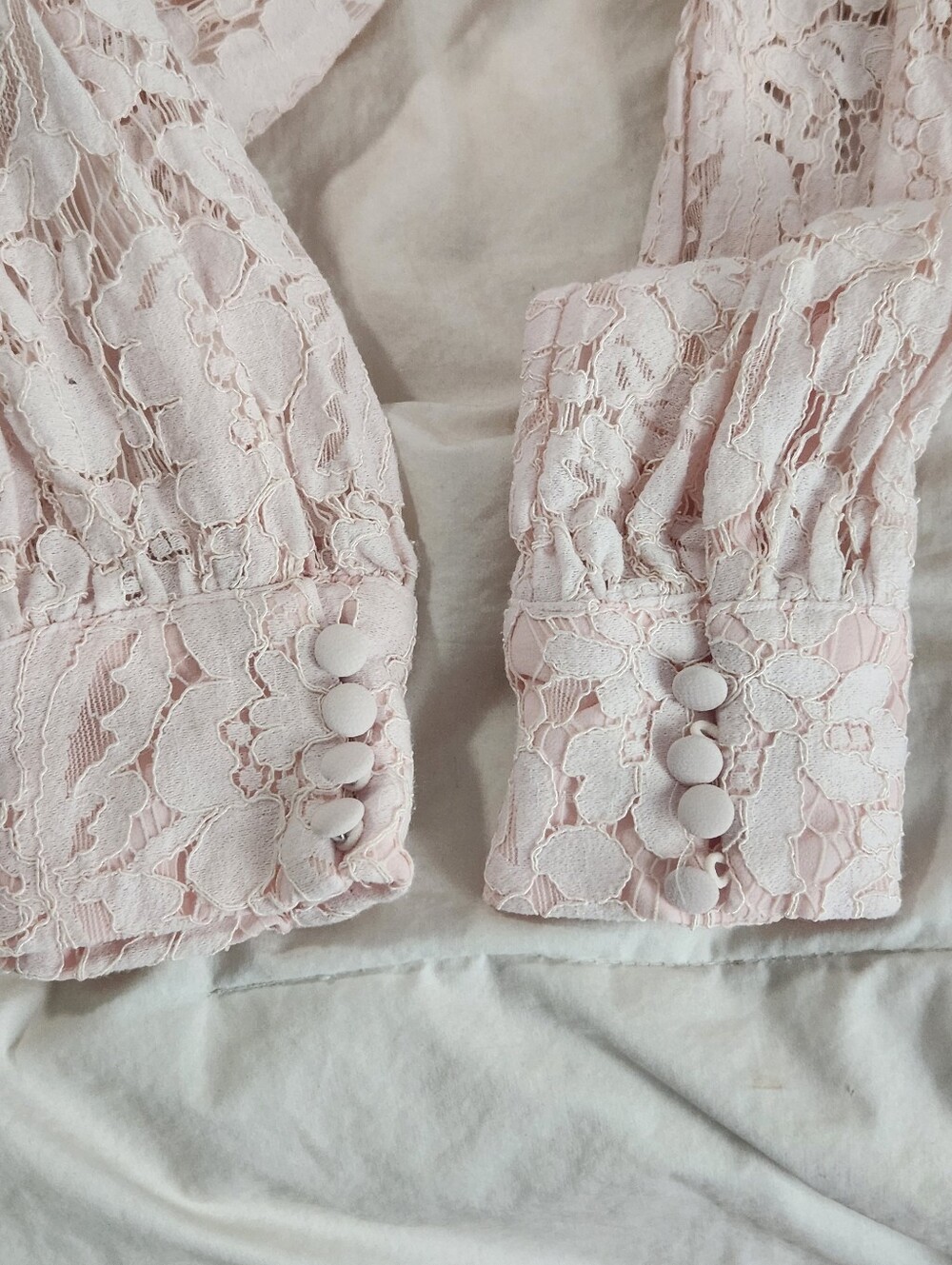 Elie Tahari Pink Lace Blouse Size Small Elegant - Picture 4 of 10